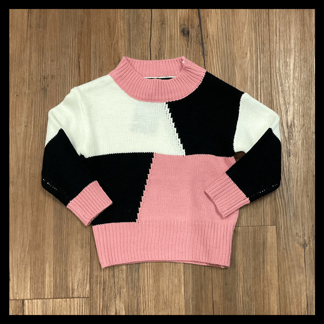 aria kai 2Y Pink collage sweater