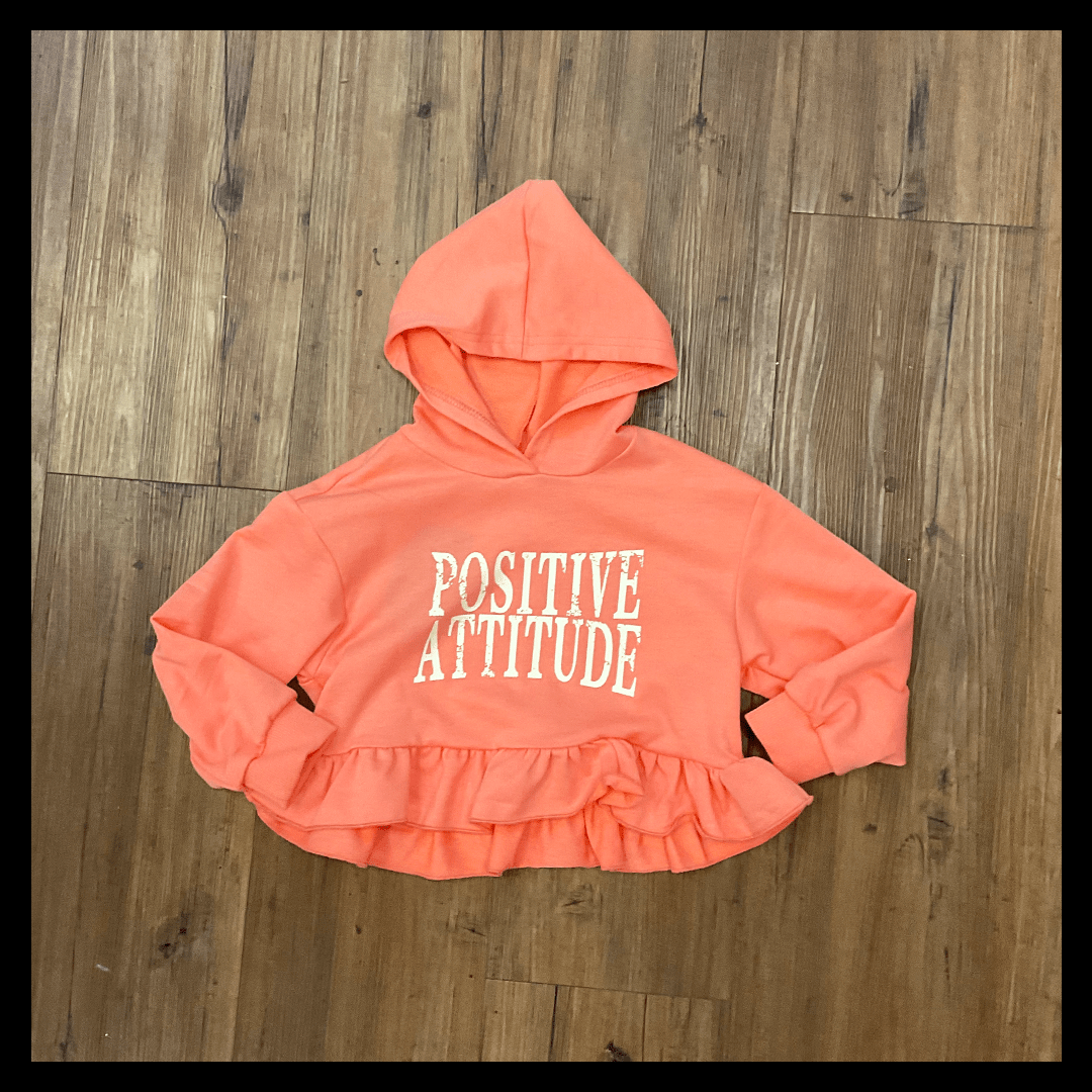 aria kai Peach good attitude hoodie
