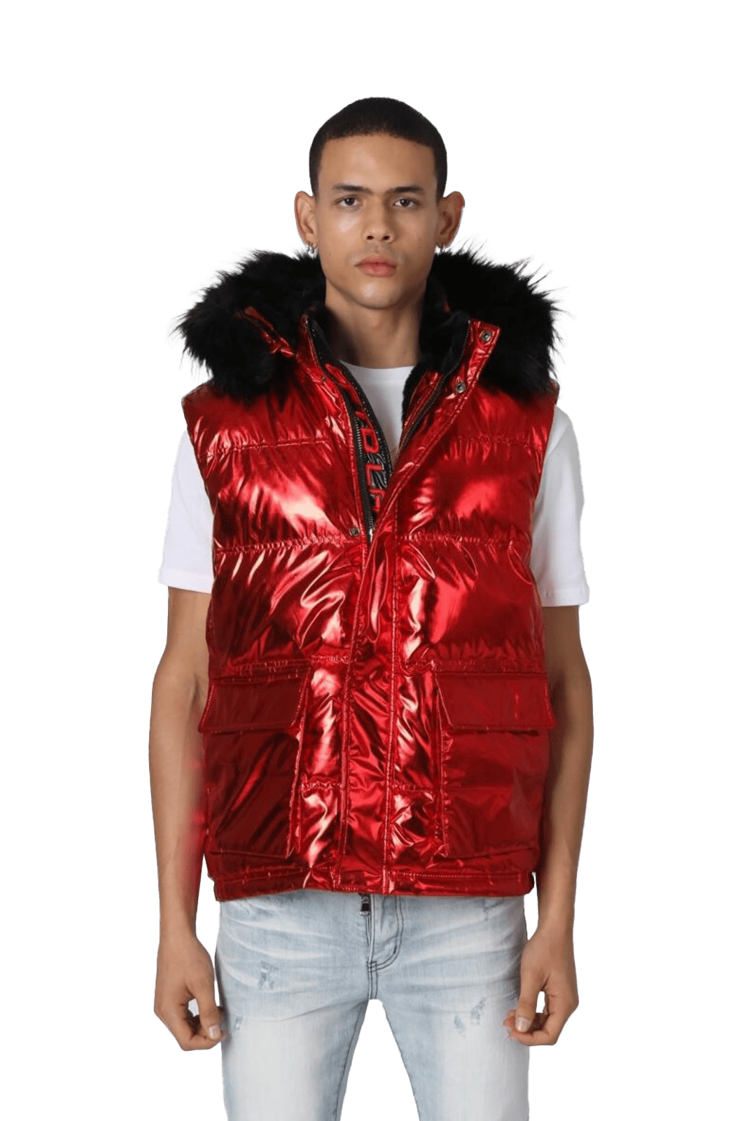 GFTD LA Axel red buffer vest