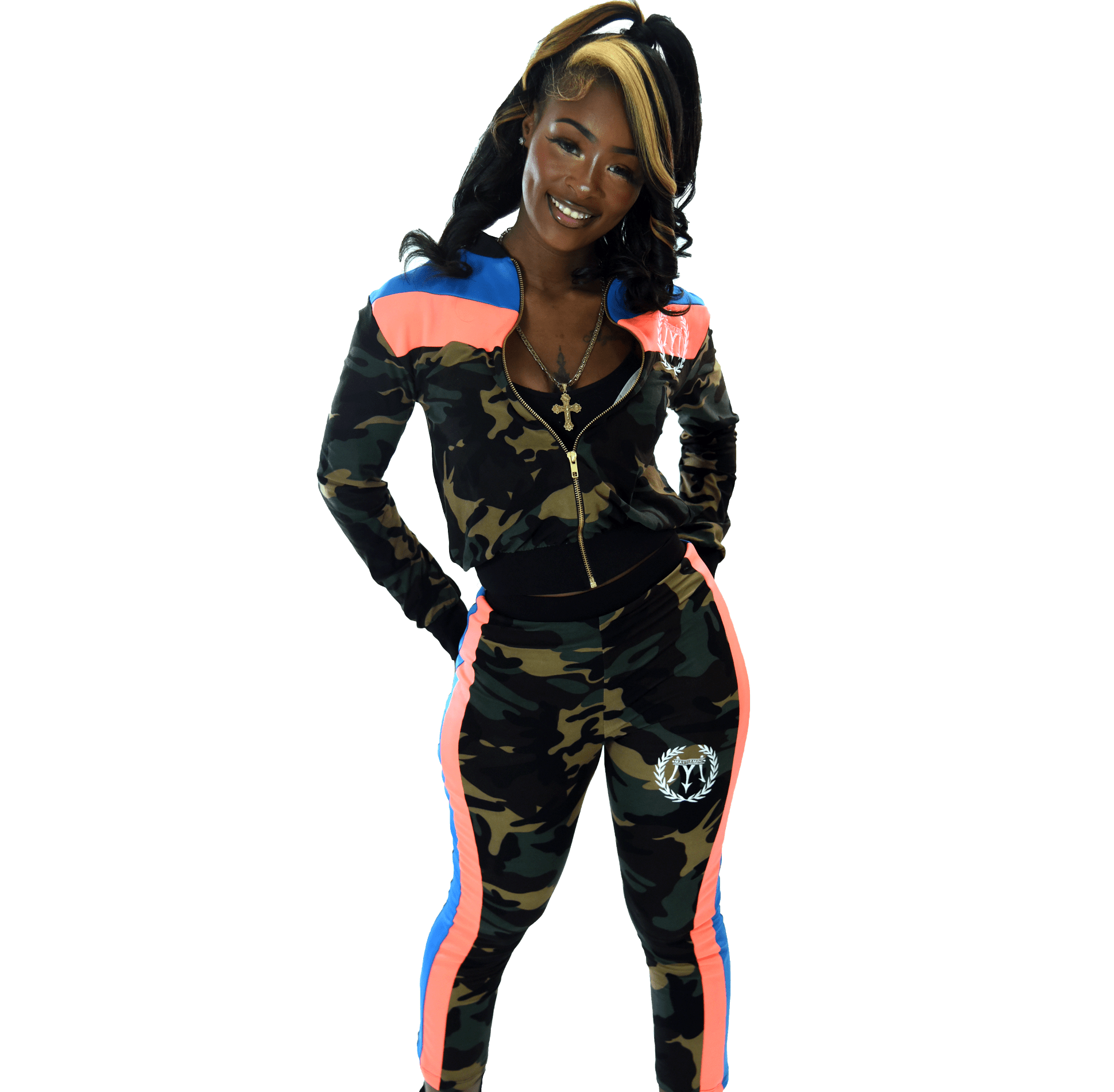 Kimberly Activewear Cotton Candy army Set