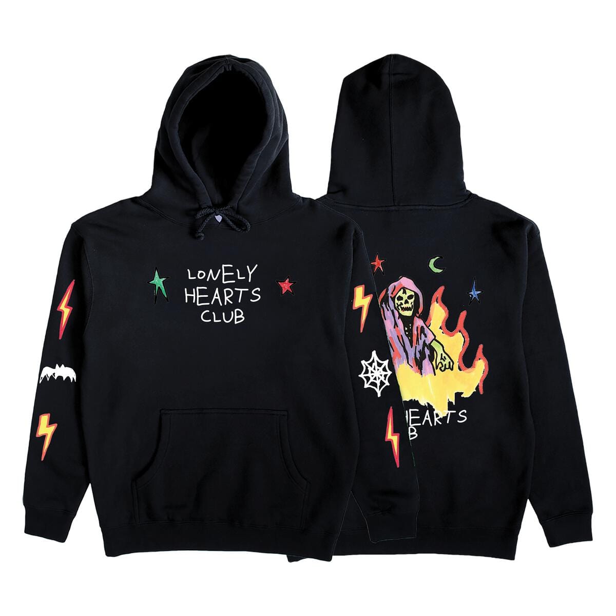 LONLY HEARTS T SHIRT S / black Horror Show Hoodie