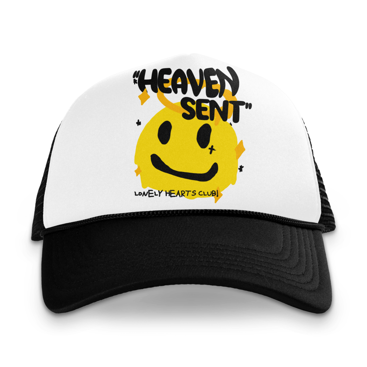 LONLY HEARTS trucker hat Heaven Sent Trucker Hat