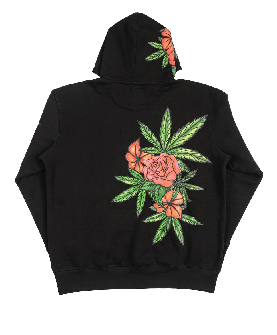 Mastermind315 Black Floral runtz  hoodie