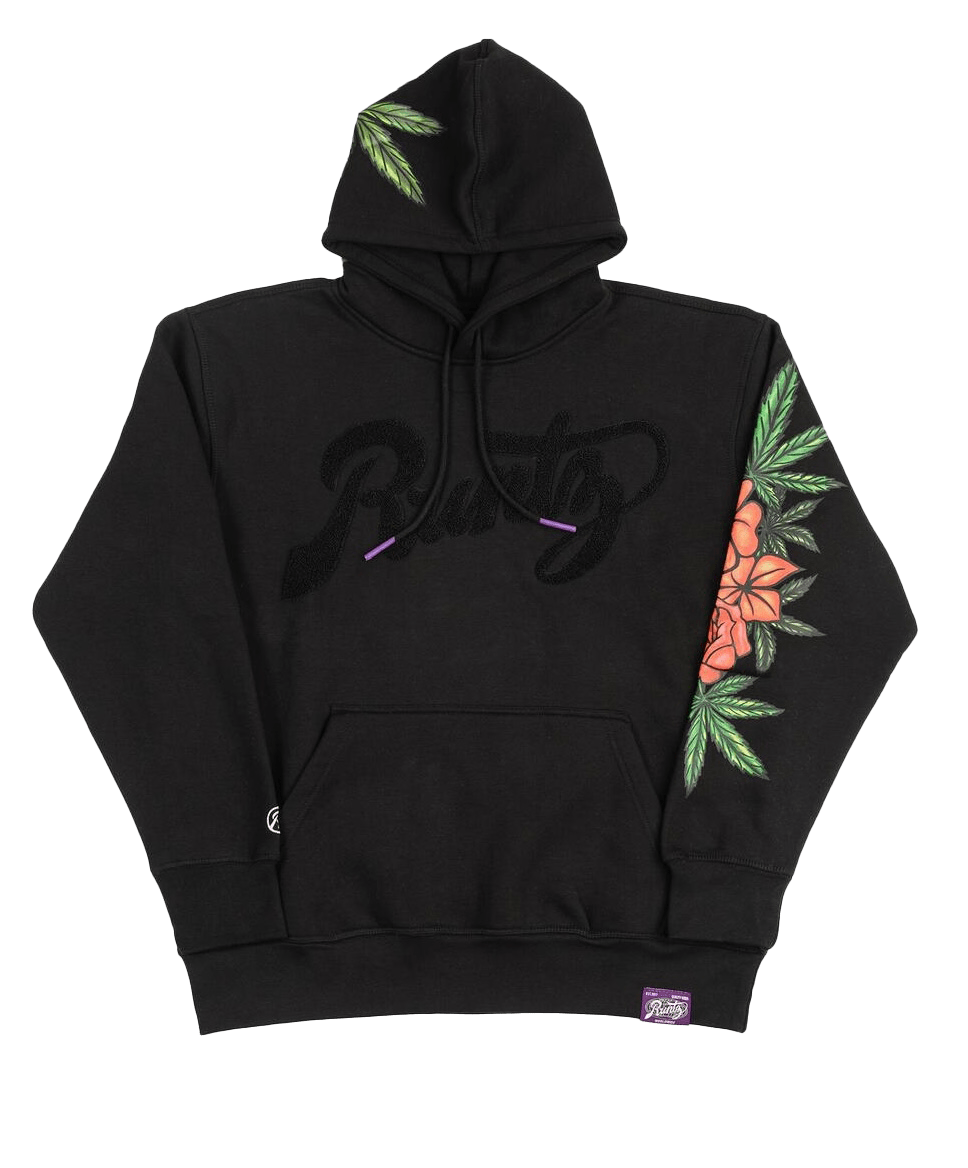 Mastermind315 Black Floral runtz  hoodie