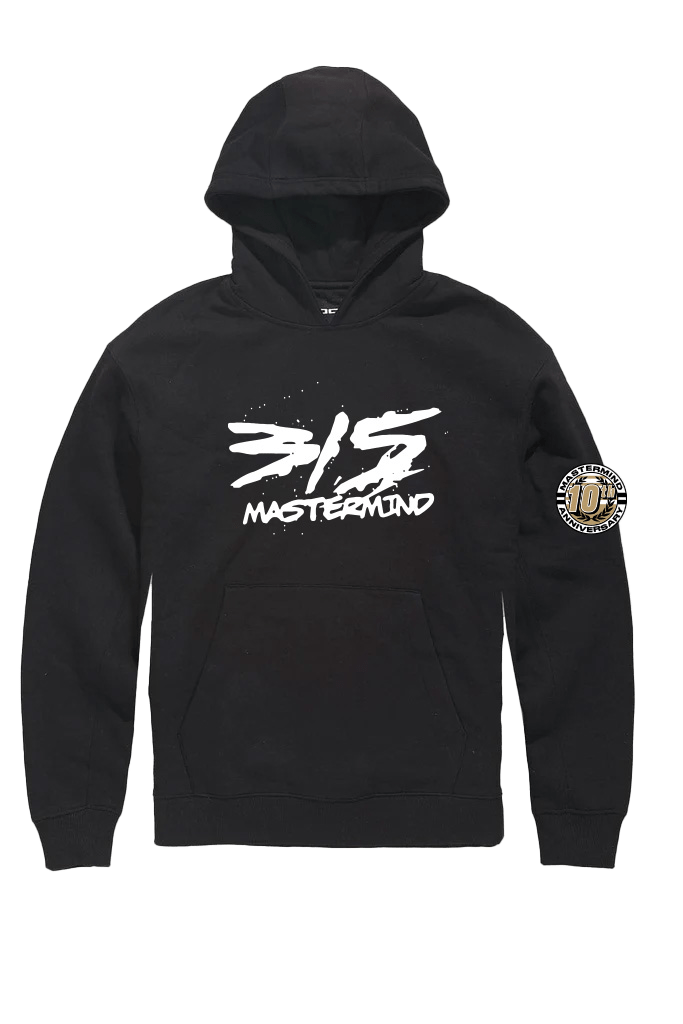 Mastermind315 hoodie Black Mastermind 10th year anniversary hoodie