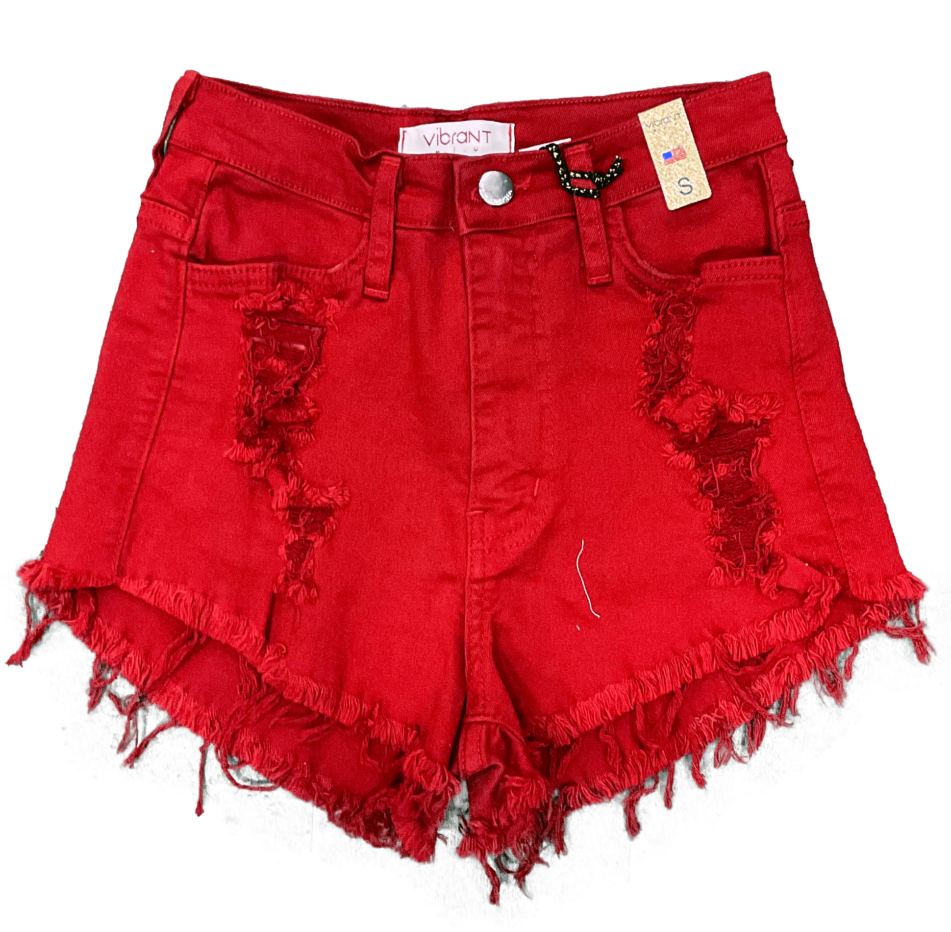Mastermind315 S Red Distress  shorts