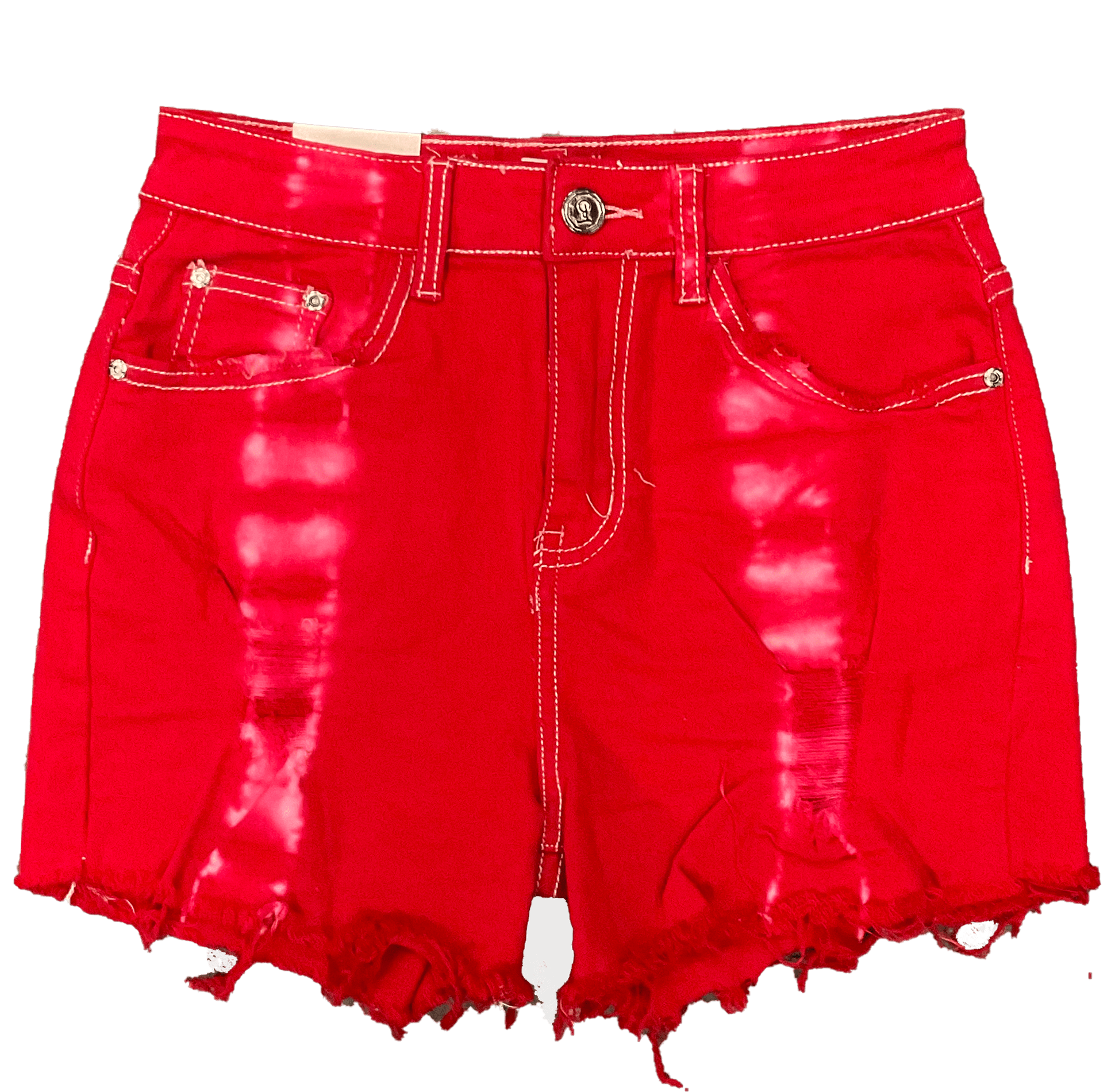 Mastermind315 S Red dye  Distress shorts
