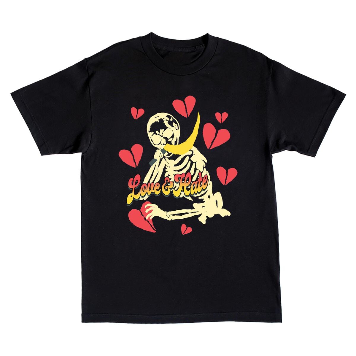 LONLY HEARTS T SHIRT Love & Hate T-shirt